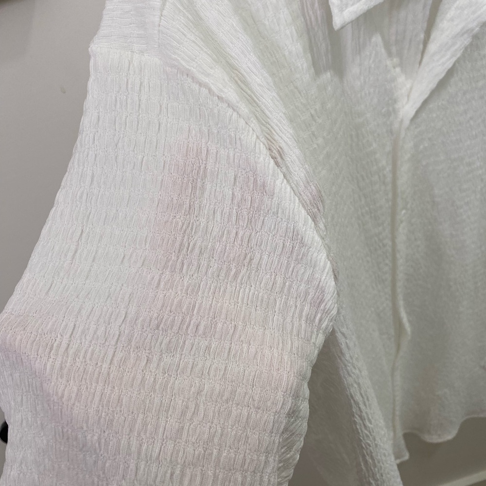 Classic White Men's Button-Up - Picture 2 of 3
